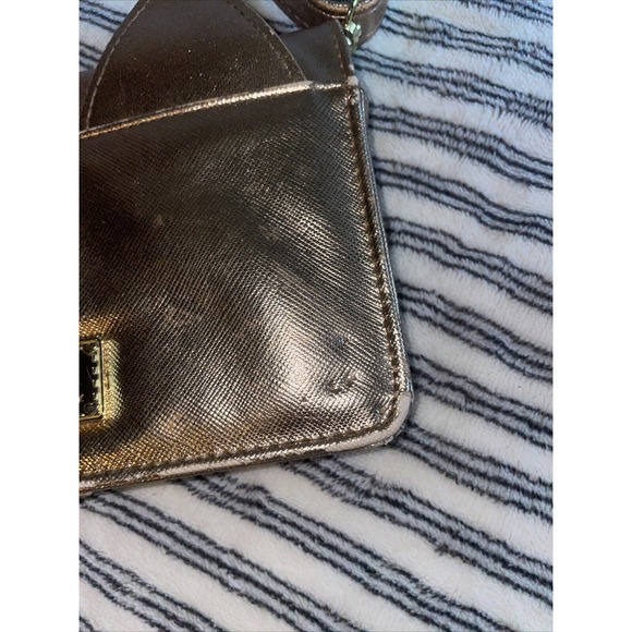 Luv Betsey Johnson Rose Gold Cat Crossbody Clutch Bag Purse Smartphone Wallet - Picture 11 of 16